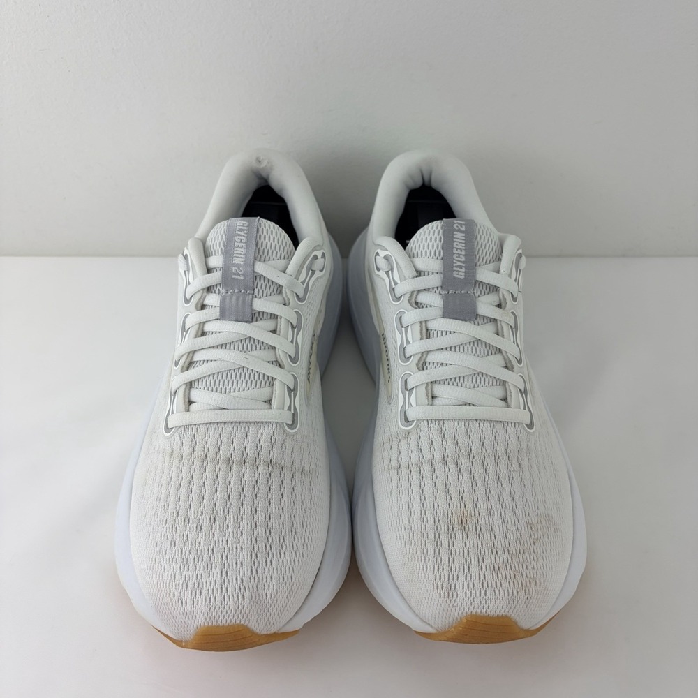 Brooks Glycerin 21 Women's Running Shoes White Gum Size US 8.5 Medium B - Picture 2 of 9